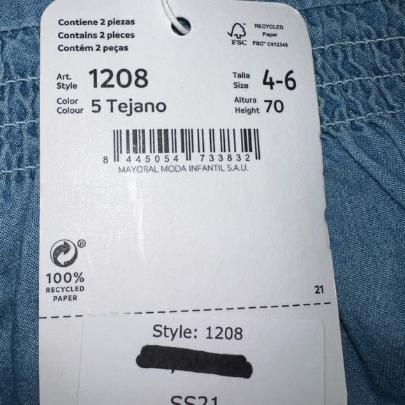 MAYORAL NEWBORN BABY GIRL’S - Picture 14 of 14